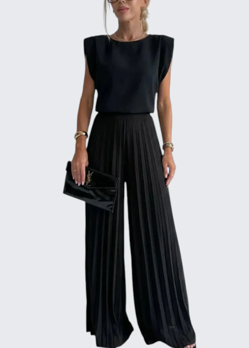 Patricia | Round Neck Sleeveless Matching Set