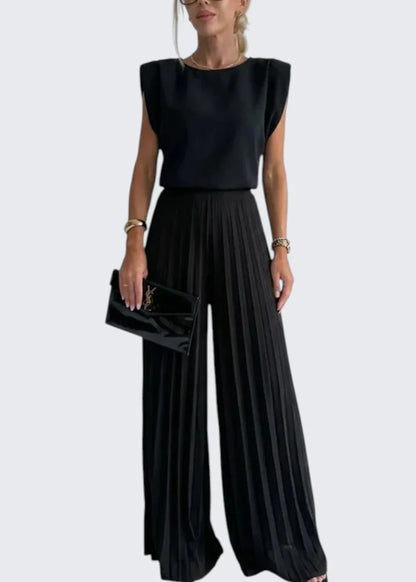 Patricia | Round Neck Sleeveless Matching Set
