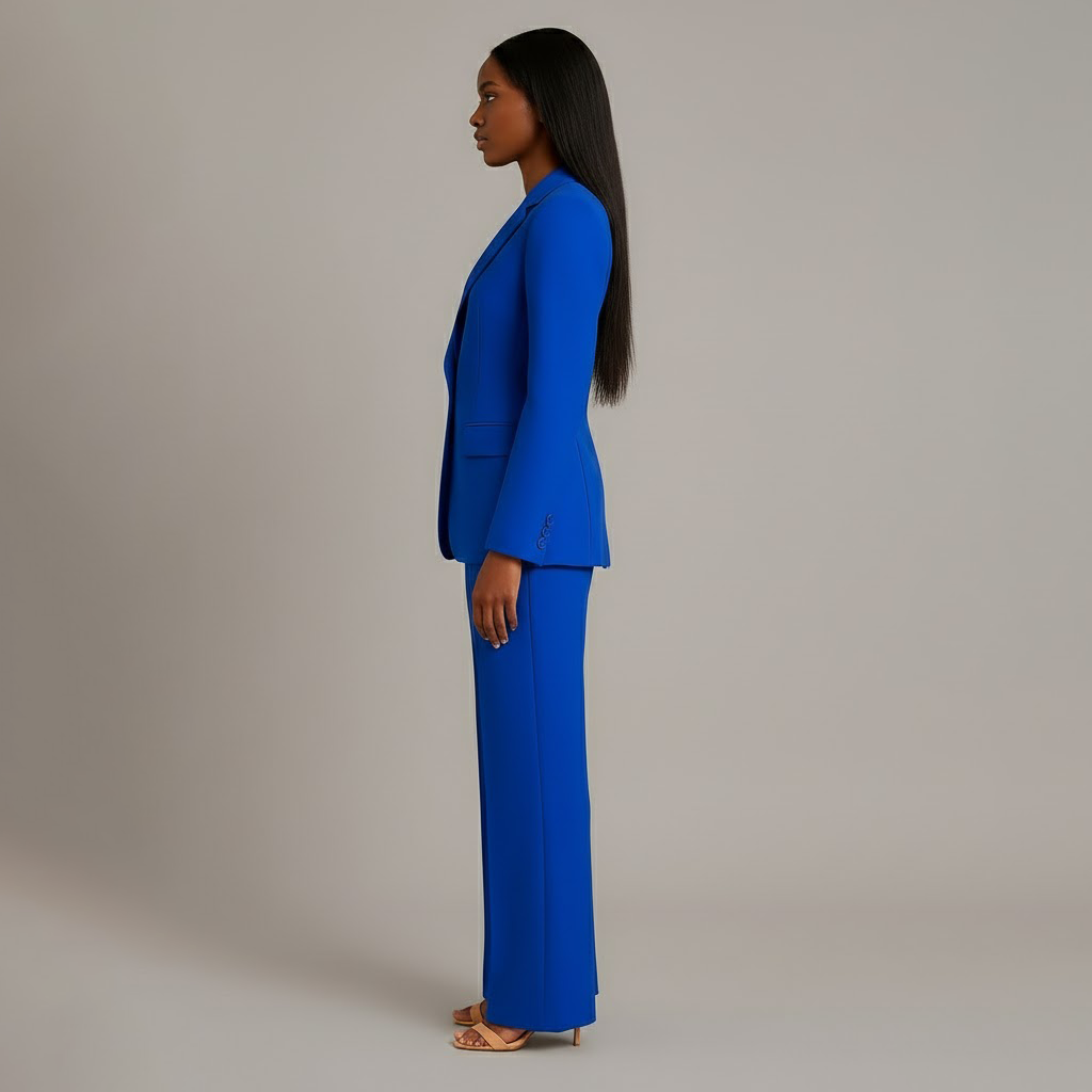Mary | Long Sleeve V-Neck Two Piece Suit