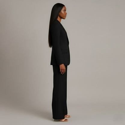 Mary | Long Sleeve V-Neck Two Piece Suit