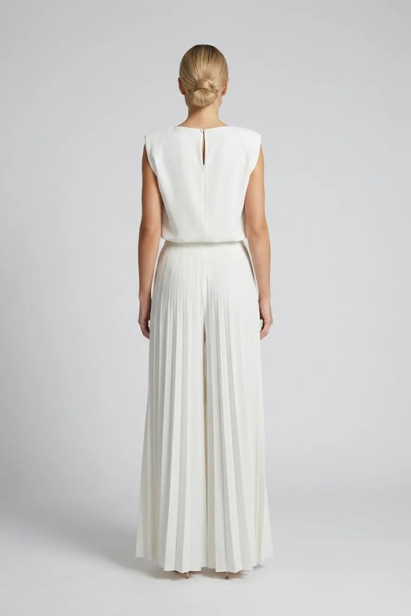 Patricia | Round Neck Sleeveless Matching Set